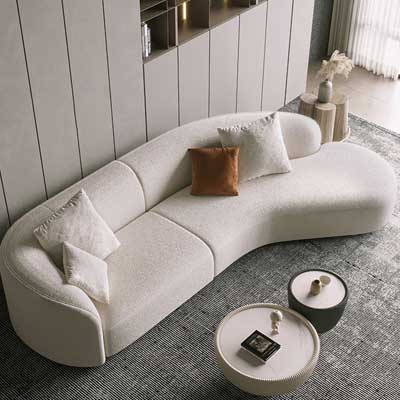 Modern Curve Sofa Couch